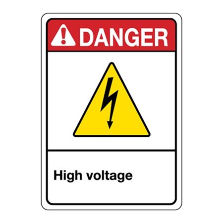 ANSI High Voltage Sign